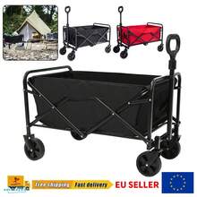 NetHong HI-Q Heavy-Duty Folding Fishing Cart With Tow Bar For Garden, Camping, Festival And Beach