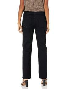 Bandolino Women's Mandie Signature Fit High Rise Straight Leg Jeanhalloween - 飽和黑色-刺繡口袋 - 查看 2