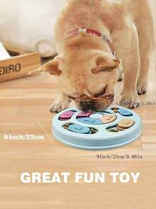 1pc Pet Feeder, Pet Intelligent Feeding Toy, Dog Puzzle Toy, Cat & Dog Hide Food Feeder, Cat & Dog Food Seeking Bowl, Pet Training Toy, Dog Interactive Food Bowl, Dog Foraging Bowl, Pet Food Bowl, Pet Food Partition Game Plate, Pet Anti-Choking Bowl, Pet Supplies, Dog Puzzle Toy For Boredom, Puppy Intelligence Training Game Feeder, Cat & Dog Foraging Toy, Pet Entertainment Toy (For Pet Use Only) - Blue - View 2