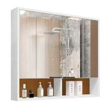 2-Door Wall-Mounted Bathroom Cabinet With Mirror And Achilles Niche - COLORS - trắng - Xem 3