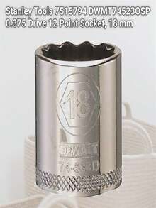 212 Main 7515794 DWMT74523OSP 0.375 Drive 12 Point Socket, 18 Mm - 彩色 - 查看 3