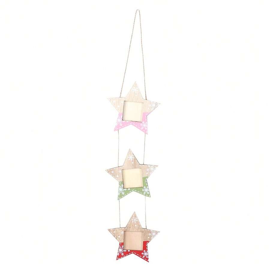 Christmas Hanging Decoration, Photo Frame, Christmas Tree Decoration, Star Photo Frame, Wall Pictures, Drawings, DIY Artwork