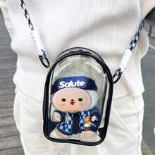 1 件适用于 硅胶屁股包派对斜挎包 PVC 收纳包（仅售包 + 挂绳）