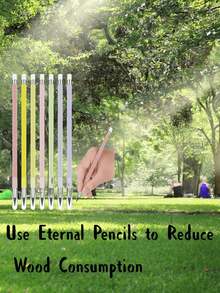 [Everlasting Writing] Eternal Pencil | No Need To Sharpen, With Eraser Tip, Eternal Writing Pencil, Writing Endless, Durable | For Students, Random Color Sketching, Creative Writing And Drawing. Long-Term Writing Without Ink, Colors Meet Creative Needs, Suitable For Professional Work, Random Color Style,For School Supplies,Back To School - Multicolor - View 4