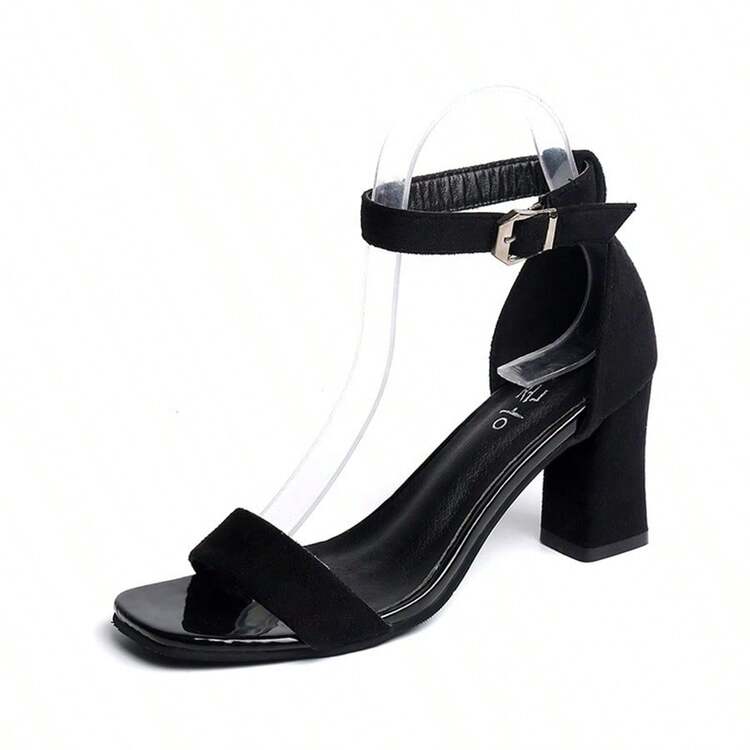 女士高跟凉鞋 - 黑色 - 查看 6