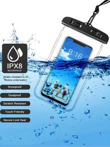 1pc/4pcs Mobile Phone Waterproof Bag, Touchscreen, Suitable For Diving, Outdoor Swimming - Multicolor - View 4