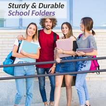 6Pack Folders With Pockets, Green Colors, Heavy Duty Pocket Folders, Plastic Folders With Pockets, 2 Pocket Folders Bulk, File Folders, School Folders Business Folder Office Filing Supplies - Green - View 8