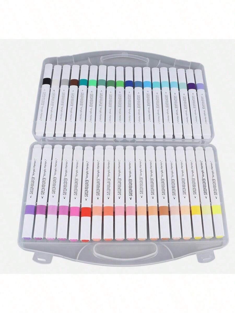 Plumones de Acrilico 36 pz Resaltadores Para La Vuelta Al Colegio Material escolar - Multicolor - Ver 1