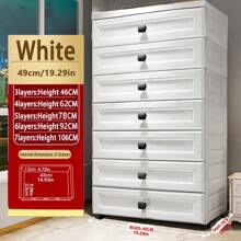 加厚儿童储物柜，带抽屉，可收纳塑料玩具和衣物