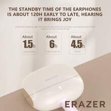 Lenovo 联想 ERAZER ETR-A01PRO 蓝牙耳机，入耳式 HiFi 音质，ENC 低延迟游戏音乐降噪耳机，带麦克风，超长电池寿命，适用于智能手机、平板电脑、飞机、卡车的无线耳机 - 多色(普通版) - 查看 8