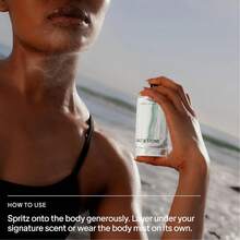 Body Mist, Santal & Vetiver Scent, Skincare Infused Perfume Hair & Body Spray For Women And Men, Hydrating Fragrance With Glycerin And Red Algae, 3.4 Fl Oz