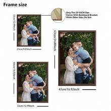 1 pieza, foto personalizada, marco de madera con plexiglás pulido, personaliza tus recuerdos familiares, recuerdos preciados, póster de lienzo impreso personalizado, perfecto para familias, parejas, recuerdos de mascotas y un regalo perfecto para aniversarios