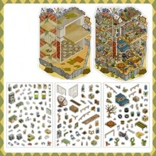4pcs 2.5D Large Size Business Open Series Decorative Stickers, Suitable For Scrapbooking,School Supplies,Back To School
