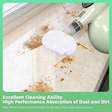 4 件通用超细纤维垫，兼容手持式蒸汽清洁器，适用于 Steam Shot、Wagner Spraytech、McCulloch、Comforday、PurSteam 和其他蒸汽清洁器配件 - 彩色 - 查看 7