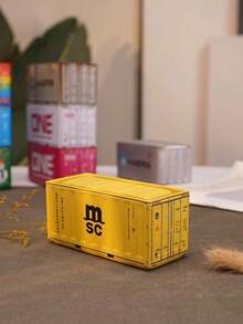 1pc容器收纳盒金属微缩模型展示盒储物展示盒精美收纳盒可堆叠收纳盒家用卧室收纳盒办公桌展示盒 - 彩色 - 查看 8