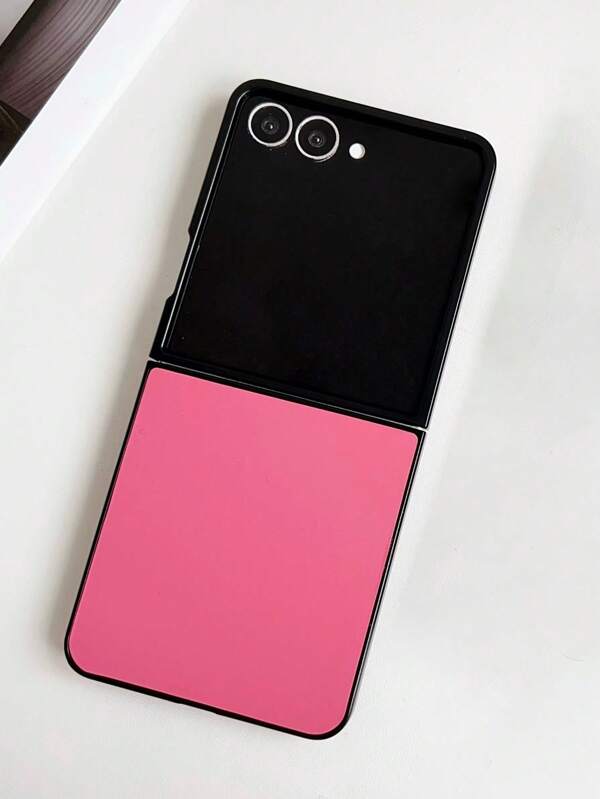 Funda de teléfono con patrón de negocios de lujo y unicolor, compatible con Samsung Galaxy Z Flip 6 5 4 3 Z 5G, con protección contra golpes.