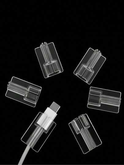 5 أغطية شفافة مربعة الشكل لحماية رأس الشاحن المتوافق مع شاحن أبل، لمنع تلف الكابل