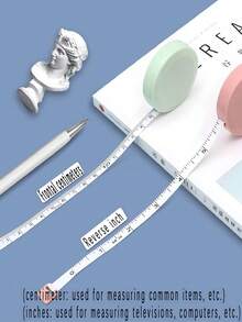 1/3PCS 1.5米圆形软卷尺，多功能自动伸缩软卷尺，人体测量尺，Macron 彩色软卷尺学校用品，返校