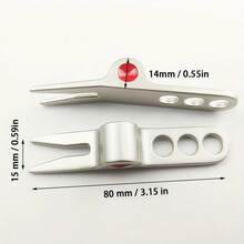 1pc Golf Ball Repair Tool, Golf Accessories - Silver - View 7