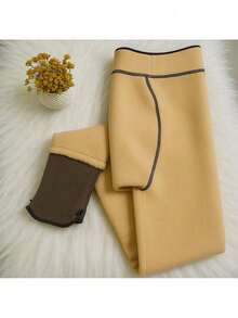 Kit 2 Black Translucent Plush Lining Pantyhose For Winter - Translucent - Black - View 5