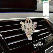 1 件装汽车出风口香氛夹，万圣节恐怖鬼魂汽车空气清新剂夹，汽车香氛夹，汽车内饰装饰，开斋节快乐 - 均碼 - 查看 4