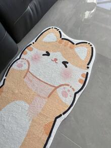 1 tấm thảm mềm hình con mèo, thích hợp cho phòng ngủ, phòng khách, phòng tắm, tủ quần áo, trang trí sàn phòng ngủ, trang trí nhà dễ thương, thảm phòng ngủ, thảm, trang trí nhà cửa, thảm phòng khách, thảm phòng khách, thảm phòng ngủ - Nhiều màu - Xem 3