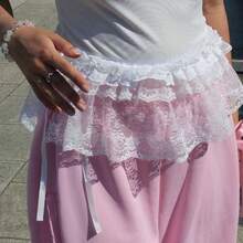 1 件系带荷叶边短款腰部配饰，可搭配牛仔裤、裙子、连帽衫、紧身裤、围裙 - 彩色 - 查看 18