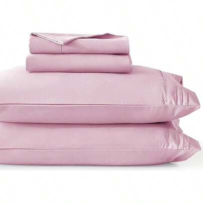 3pc Twin Bed Sheets Set - Luxury Soft,% Brushed Microfiber 1800 Thread Count, Breathable, 14 Deep Pocket Bottom, Black