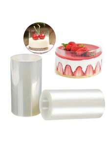 1 Roll Cake Surround Film Transparent Cake Collar Baking Accessories Kitchen Accessories Cake Tools For Mousse Chocolate Pastry, Baking Supplies, Kitchen Items