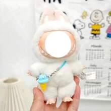 (Somente pingente) Novo pingente decorativo de mini sorvete Labubo de 17 cm de primeira, segunda e terceira geração, acessórios fofos para boneca Labubo, simulação de acessórios para sorvete DIY, atacado para Labubo