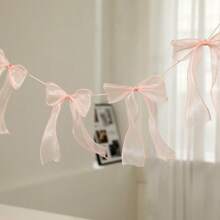 1 pièce nœud fleur à pull en maille/dentelle, décoration d'atmosphère festive, décoration de chambre, fournitures pour fête d'anniversaire, accessoires photo, fournitures pour baby shower