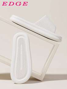 Pantuflas de verano universales para hombre y mujer, de EVA, con diseño de color liso, excelente transpirabilidad, cómodas, antideslizantes, ideales para la ducha o el baño. Ligeras y cómodas. Sandalias para mujer, zapatos de mujer, sandalias blancas, sandalias negras, pantuflas de casa para mujer.