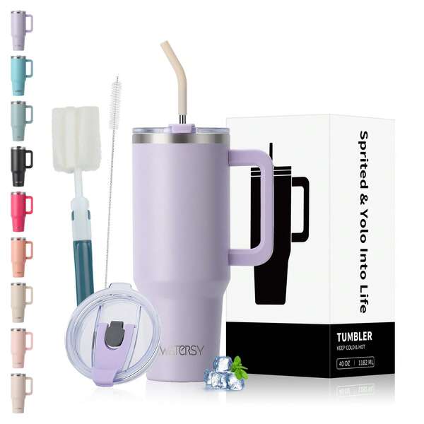 WATERSY Copa de café Termica Inox 1182ml 891ml 591ml Garrafa Termica De Agua Com Canudo E Tampa