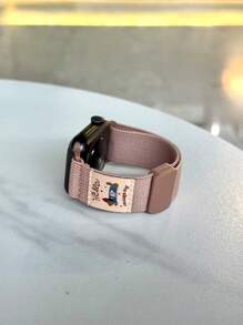 Stretchy Smartwatch Bands With Fun Dachshund Design & Strong Magnetic Clasp - Compatible With 38mm 40mm 41mm 42mm 44mm 45mm 46mm 49mm, Water-Resistant Solo Loop Sport Straps For Series 10/9/8/7/6/5/4/3/SE/Ultra (Women Men)