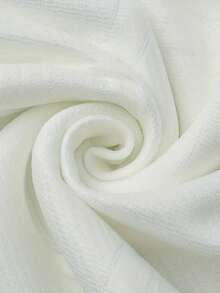 Men's Casual Sports Fashionable Hooded Plaid Jacquard Sweatshirt With Leather Label, Gift - White - View 5