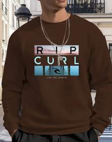 MEN'S COLD SHIRT SWEATER STYLE 100% COTTON PREMIUM STYLISH - 鏽棕色 - 查看 1