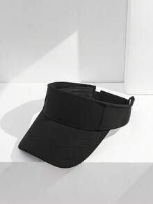1pc Unisex Casual Solid Color Visor Hat, Suitable For Outdoor Sports, Leisure Activities, Daily Wear - Multicolor - View 8