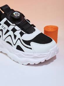 1 Paio di scarpe sportive casual, leggere e versatili per adolescenti, in rete traspirante, adatte per primavera e autunno, per running e tempo libero