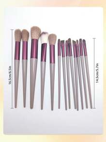 13 Makeup Brush Set Soft Bristle Brush + Cloth Cover Blush Brush Eye Shadow Brush Concealer Brush Contouring Brush Beauty Tool