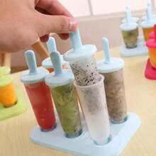 Popsicle Molds 6 Pieces Silicone Ice Pop Molds  Popsicle Mold Reusable Easy Release Summer Party Ice Pop Make