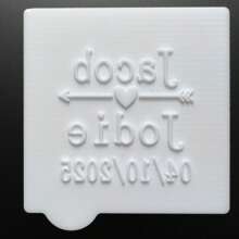 Tampon à biscuits personnalisé et gravé, moule Halloween et Noël 3D pour la décoration de gâteaux de cuisine, outils de découpe DIY, modèle de gâteau en sucre, moule à gâteau en argile douce pour mariage, empreinte de nom fait main