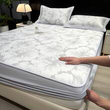 Cooling Mattress Pads - Colorful Gray PE Fitted Sheet - View 13