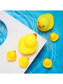 Set de 6 patos de baño para la piscina, juguetes de agua para el baño - Multicolor - Ver 3