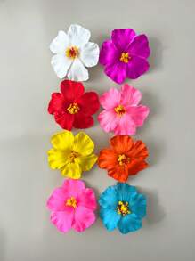 1/8 Stücke Plumeria Hawaii Blumen Haarclips, modische Damen Sommer künstliche Blumenspangen, geeignet für Strandparty, Hochzeit, Feiertage, Muttertag, Schulanfang, Haarzubehör, Klemmclips, Haarspangen, Haarklammern