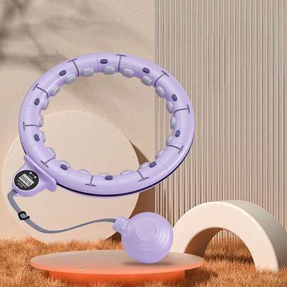 Hula Hoop con cierre magnético y peso para adultos, ideal para bajar de peso. Aro infinito de talla grande para niños y adultos, ideal para hacer ejercicio al aire libre en casa. Entrena los músculos abdominales (apto para cinturas de 65 a 90 cm).
