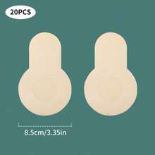 20pcs/10pcs Disposable Breast Lift Tape, Non-Woven Fabric Bra Insert Pads, One-Time Chrysanthemum Breast Petals, Disposable Non-Woven Invisible Nipple Covers, Suitable For Large-Busted And Plus-Size Women, Sexy, Glare-Proof And Embarrassment-Proof.