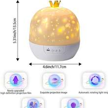 Starry Night Sky LED Projector Light For Youngsters - 360° Rotating Compatible With Galaxy Lamp, USB Powered, Adjustable Brightness, Perfect Bedside Table Decor & Gift For Youngsters - Multicolor - View 10