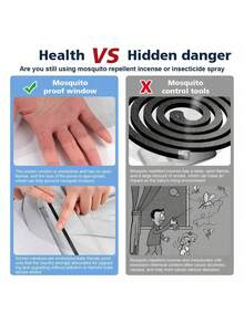 1pc Mosquito Net Screen, 130*150cm, 150*200cm, Indoor Mosquito Net, Mosquito Net, Repair Patch, Mosquito Net Screen, Indoor Mosquito Net Screen, NetEase Installation Tape, Home Textile Mosquito Net Screen Glue, Black, White And Multi-Color Options, Customizable Size - Multicolor - View 10