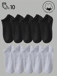 30/20/15/10/5/3/1 Par de Calcetines de Algodón para Mujer, Calcetines Invisibles, Calcetines Cortos, Calcetines Blancos, Calcetines Grises, Calcetines Negros, Calcetines de Mujer, Calcetines Lindos, Calcetines para Niñas, Aptos para Otoño/Invierno/Primavera/Verano, Detalles de Malla Transpirable, Diseño de Orificio Guía Transpirable, Absorción de Humedad, Suaves y Lisos, Adecuados para Diversas Vacaciones, Deportes, Ocio, Negocios y Otros Usos Diarios, Se Pueden Usar Todo el Año, Las Combinaciones de Colores son Aleatorias.