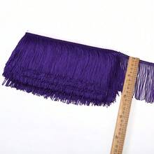 4 Inches Polyester Fringe Trim Lace Tassel Fringe Trimming For Latin Dress Stage Clothes Lamp Shade Decoration DIY